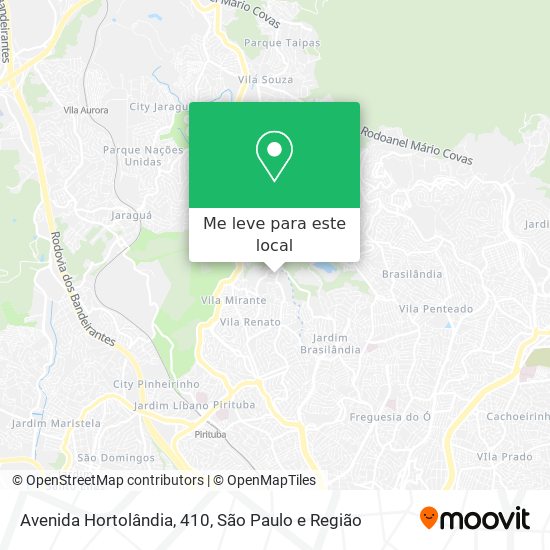 Avenida Hortolândia, 410 mapa