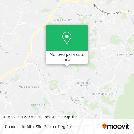 Caucaia do Alto mapa