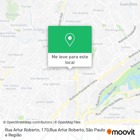 Rua Artur Roberto, 170,Rua Artur Roberto mapa