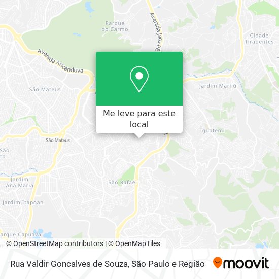 Rua Valdir Goncalves de Souza mapa