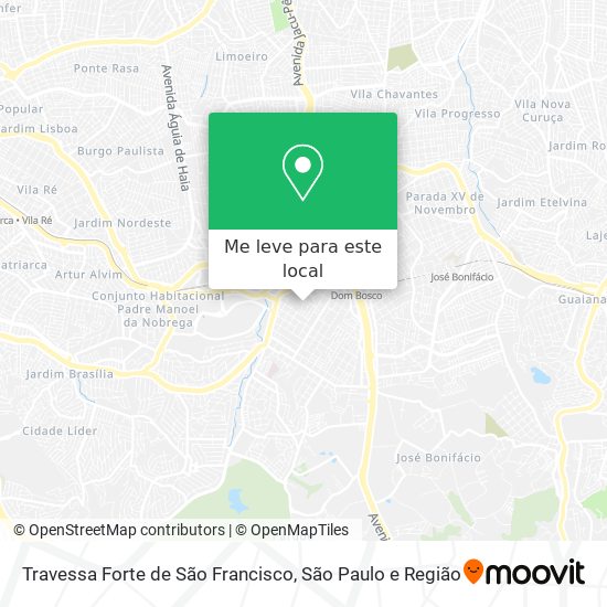 Travessa Forte de São Francisco mapa