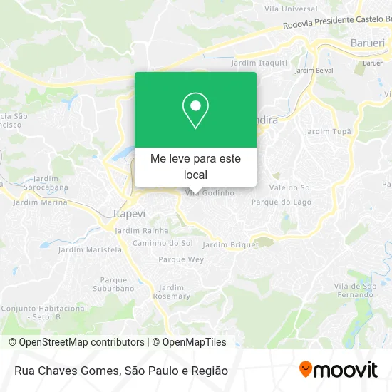 Rua Chaves Gomes mapa