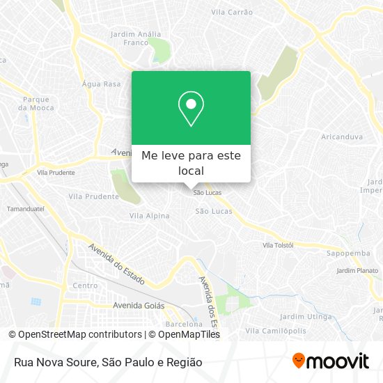 Rua Nova Soure mapa