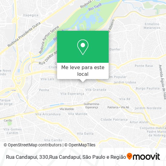 Rua Candapuí, 330,Rua Candapuí mapa