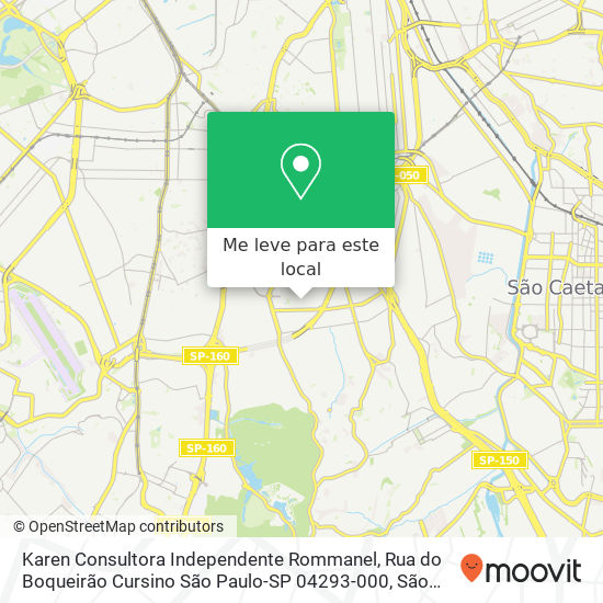 Karen Consultora Independente Rommanel, Rua do Boqueirão Cursino São Paulo-SP 04293-000 mapa