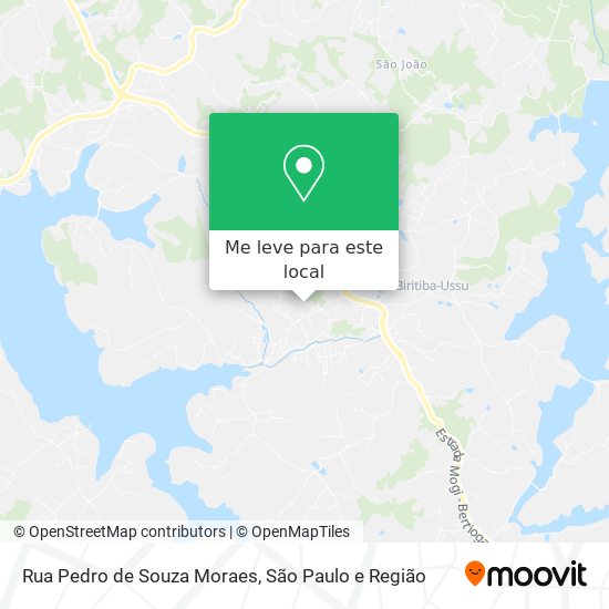 Rua Pedro de Souza Moraes mapa