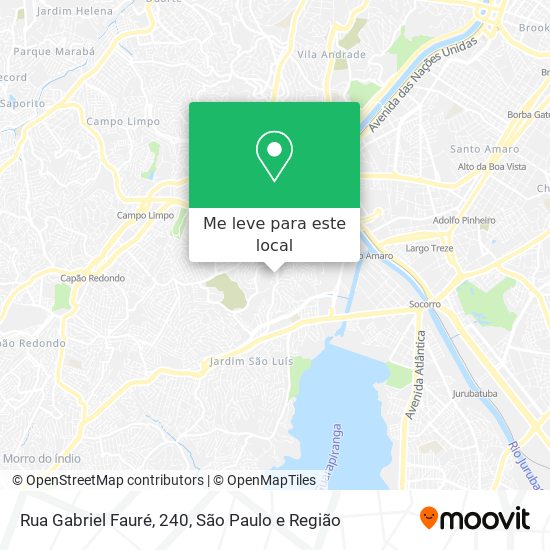 Rua Gabriel Fauré, 240 mapa