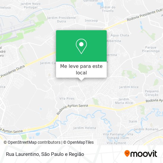 Rua Laurentino mapa