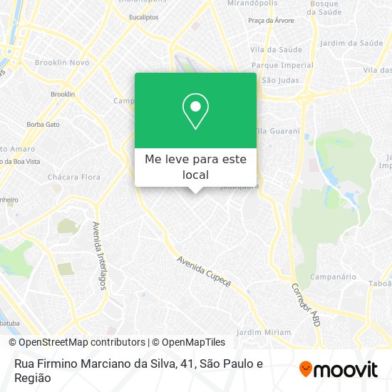 Rua Firmino Marciano da Silva, 41 mapa