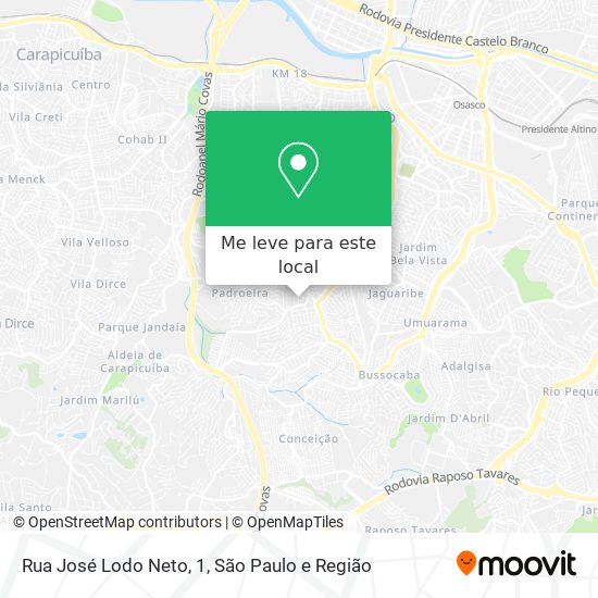 Rua José Lodo Neto, 1 mapa