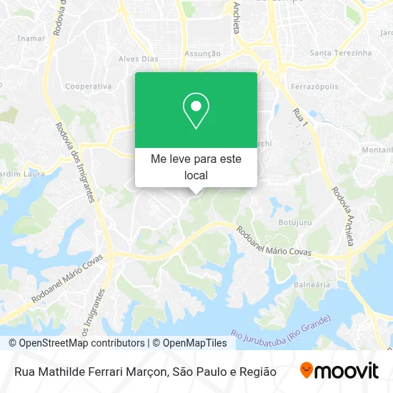 Rua Mathilde Ferrari Marçon mapa