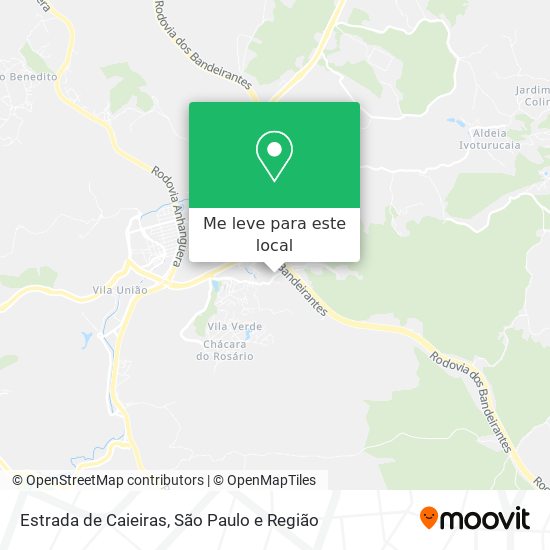 Estrada de Caieiras mapa