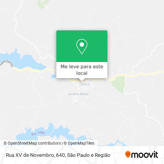 Rua XV de Novembro, 640 mapa