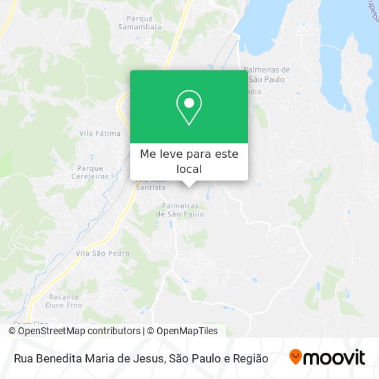 Rua Benedita Maria de Jesus mapa