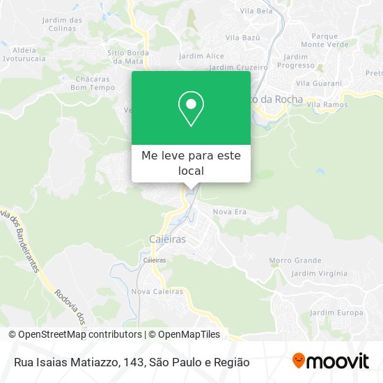Rua Isaias Matiazzo, 143 mapa