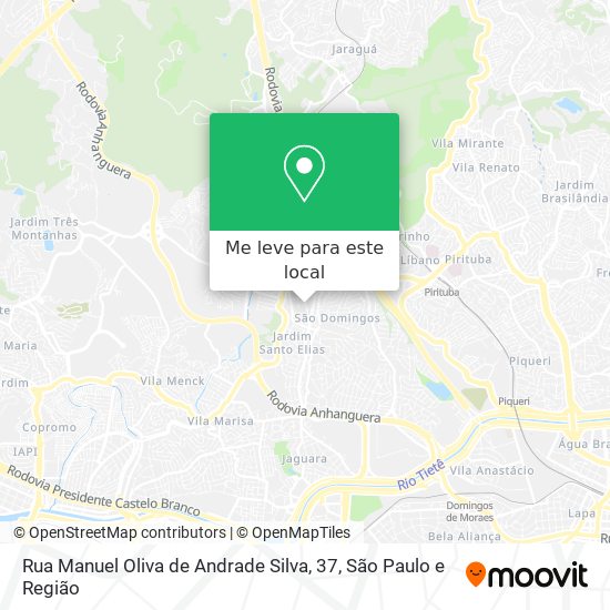 Rua Manuel Oliva de Andrade Silva, 37 mapa