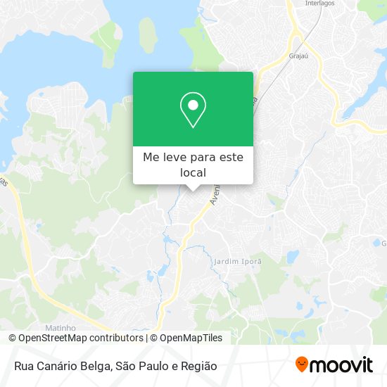 Rua Canário Belga mapa