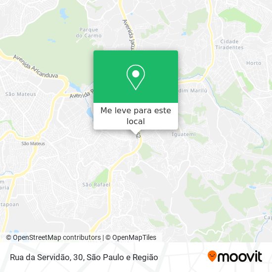 Rua da Servidão, 30 mapa