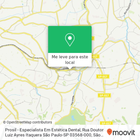 Prosil - Especialista Em Estética Dental, Rua Doutor Luiz Ayres Itaquera São Paulo-SP 03568-000 mapa