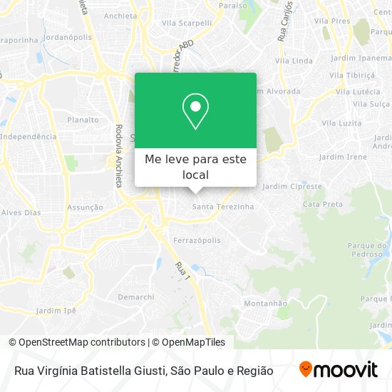 Rua Virgínia Batistella Giusti mapa