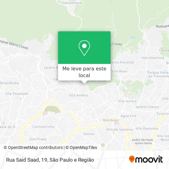 Rua Said Saad, 19 mapa