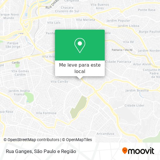 Rua Ganges mapa