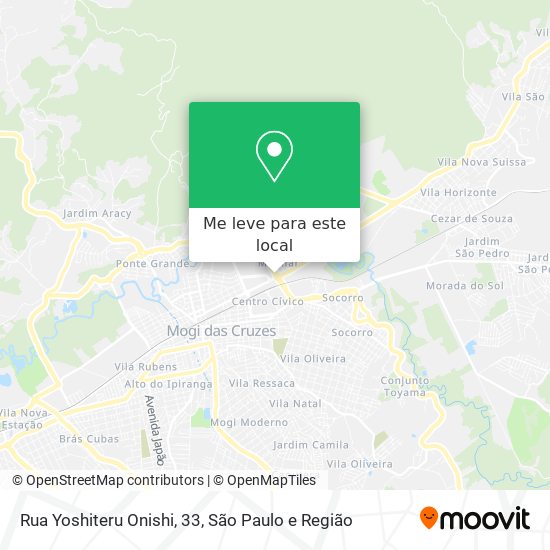 Rua Yoshiteru Onishi, 33 mapa