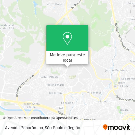 Avenida Panorâmica mapa