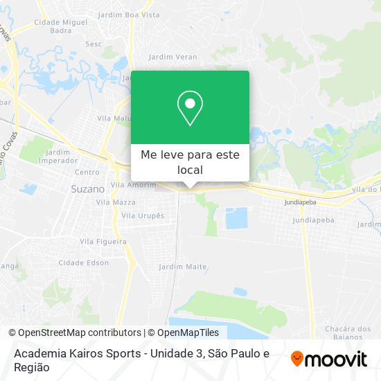 Academia Kairos Sports - Unidade 3 mapa