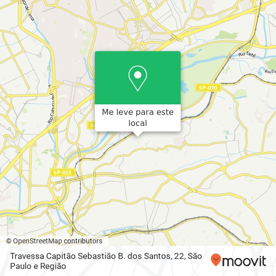 Travessa Capitão Sebastião B. dos Santos, 22 mapa