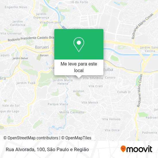 Rua Alvorada, 100 mapa
