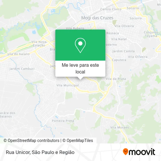 Rua Unicor mapa