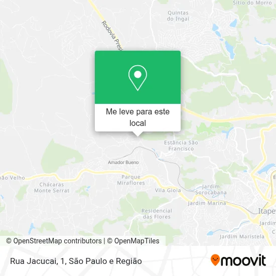 Rua Jacucai, 1 mapa
