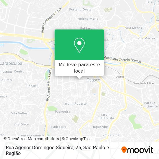 Rua Agenor Domingos Siqueira, 25 mapa