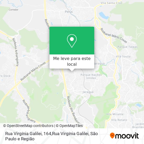 Rua Virgínia Galilei, 164,Rua Virgínia Galilei mapa