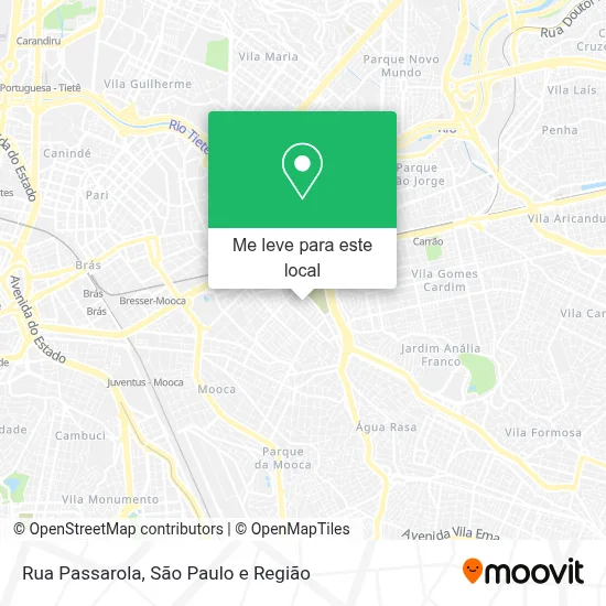 Rua Passarola mapa