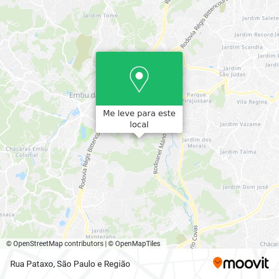 Rua Pataxo mapa