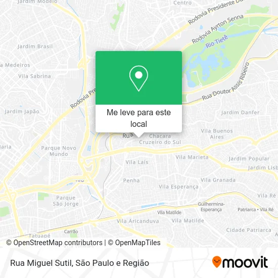 Rua Miguel Sutil mapa