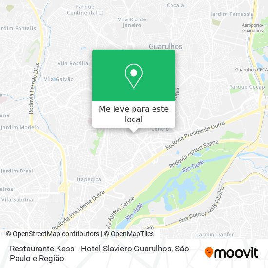 Restaurante Kess - Hotel Slaviero Guarulhos mapa