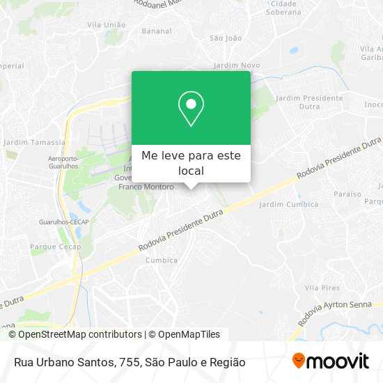 Rua Urbano Santos, 755 mapa