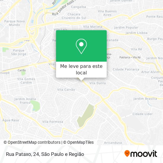 Rua Pataxo, 24 mapa