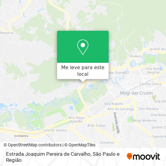 Estrada Joaquim Pereira de Carvalho mapa