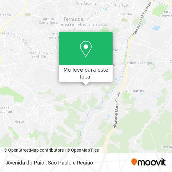 Avenida do Paiol mapa