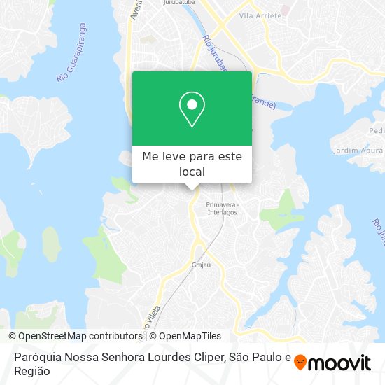 Paróquia Nossa Senhora Lourdes Cliper mapa