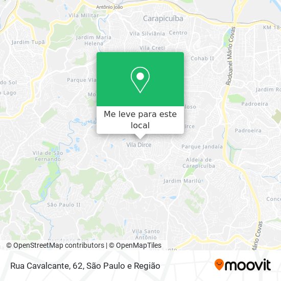 Rua Cavalcante, 62 mapa