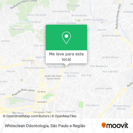 Whiteclean Odontologia mapa