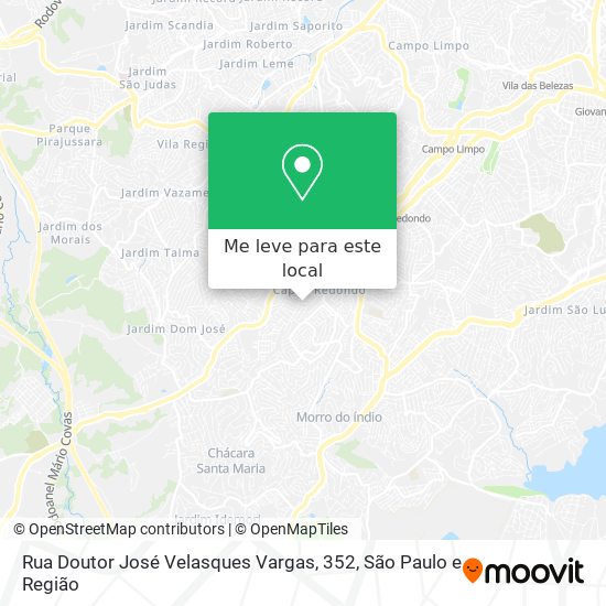 Rua Doutor José Velasques Vargas, 352 mapa