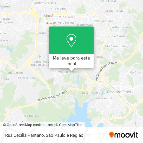 Rua Cecília Pantano mapa
