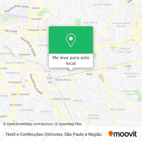 Têxtil e Confecções Otimotex mapa