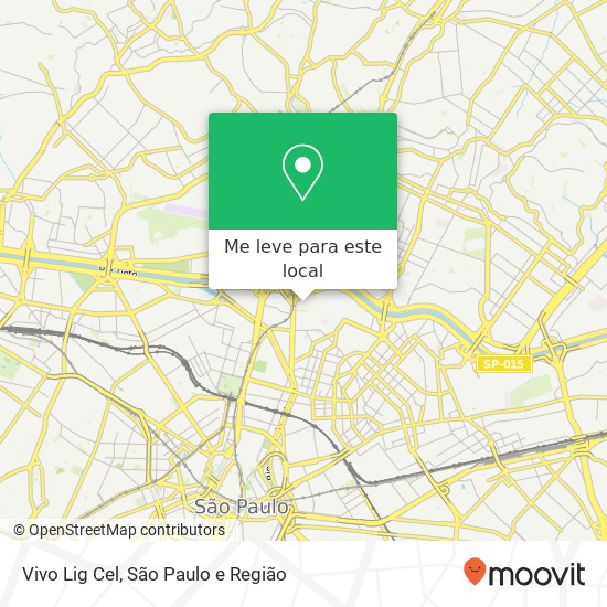 Vivo Lig Cel, Pari São Paulo-SP mapa